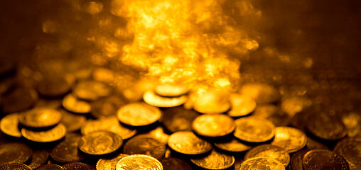 Gold coins.